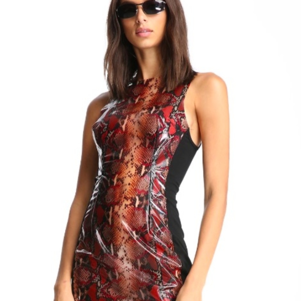 I.AM.GIA. Bonnie Snakeskin Dress